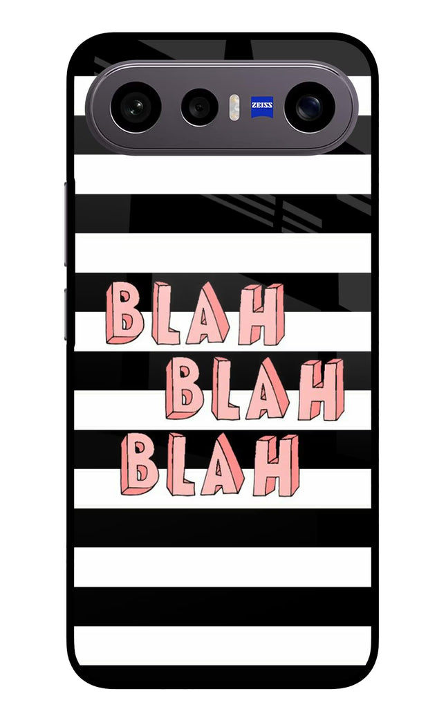 Blah Blah Blah Vivo X300 FE 5G Metal Case Back Cover by Casekaro