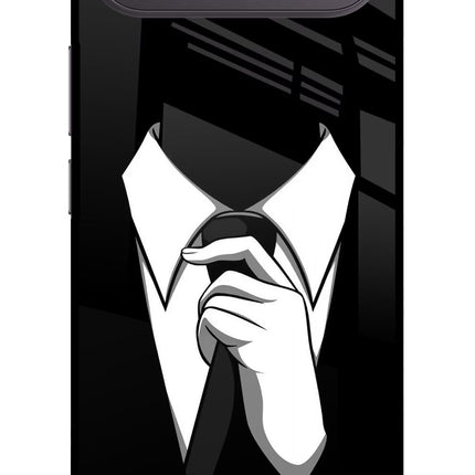 Black Tie Vivo X300 FE 5G Metal Case Back Cover by Casekaro