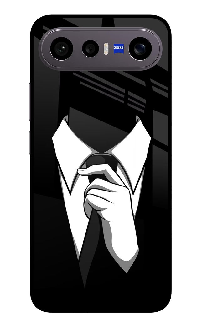 Black Tie Vivo X300 FE 5G Metal Case Back Cover by Casekaro