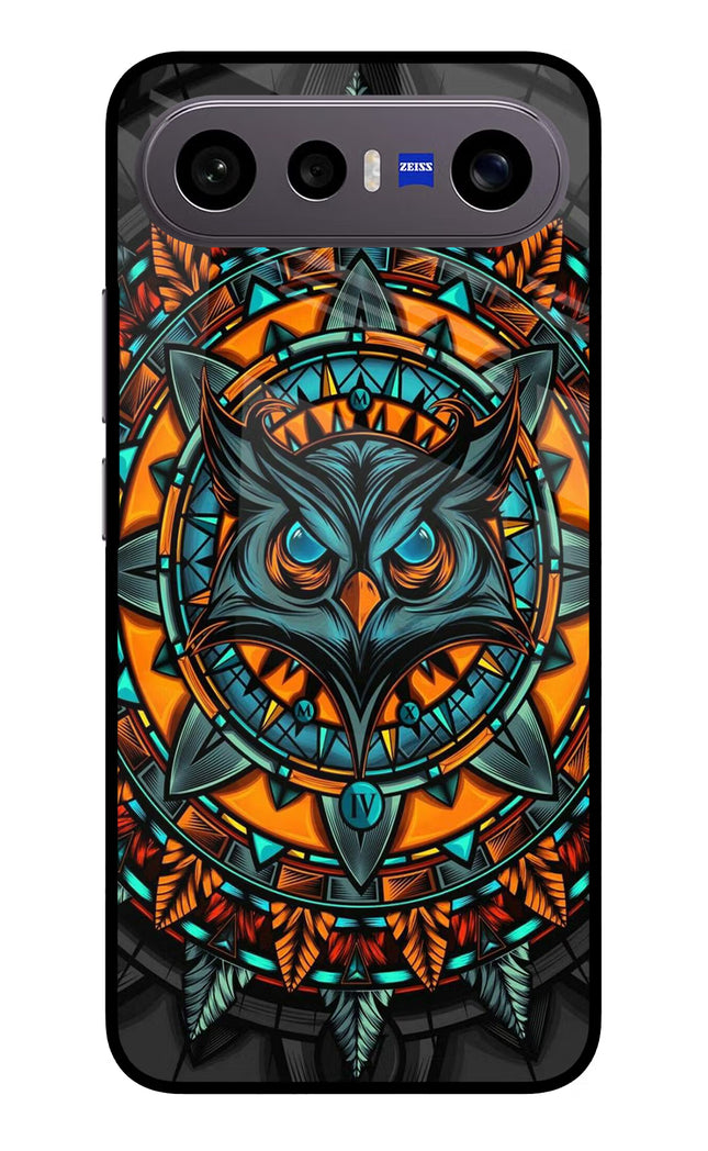 Angry Owl Art Vivo X300 FE 5G Metal Case Back Cover by Casekaro