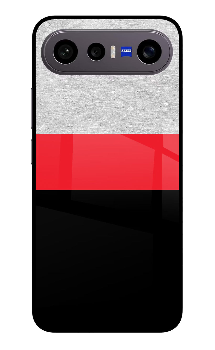 Tri Color Pattern Vivo X300 FE 5G Back Cover, Metal case