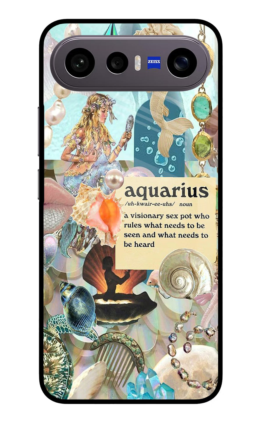 Aquarius Zodiac Vivo X300 FE 5G Back Cover, Metal case