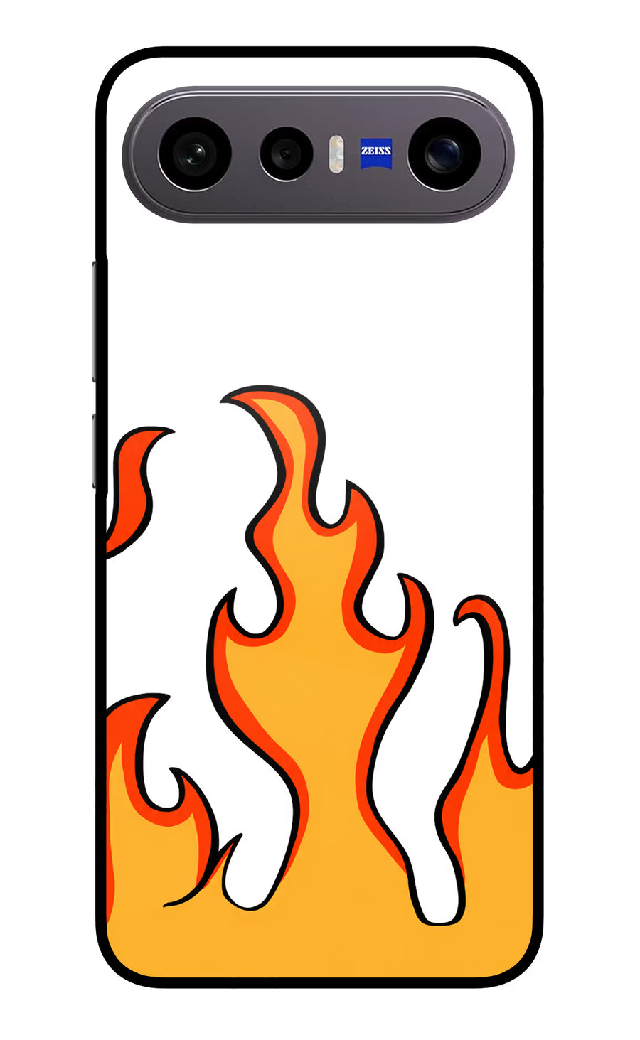 Fired Up – White Vivo X300 FE 5G Back Cover, Metal case