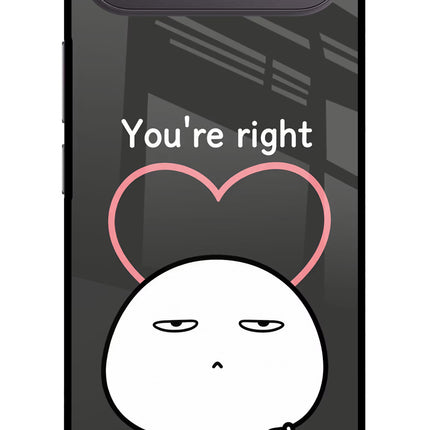 You're Right Vivo X300 FE 5G Metal Case Back Cover by Casekaro