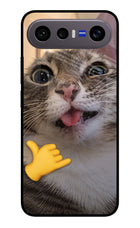 Silly Cat Call Vivo X300 FE 5G Metal Case Back Cover by Casekaro