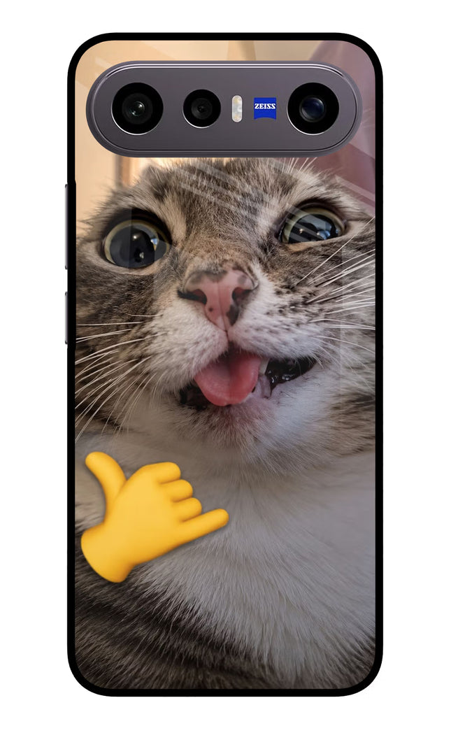 Silly Cat Call Vivo X300 FE 5G Metal Case Back Cover by Casekaro