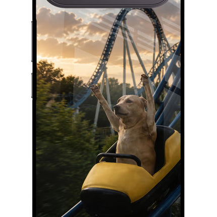 Rollercoaster Dog Vivo X300 FE 5G Metal Case Back Cover by Casekaro