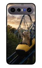 Rollercoaster Dog Vivo X300 FE 5G Metal Case Back Cover by Casekaro