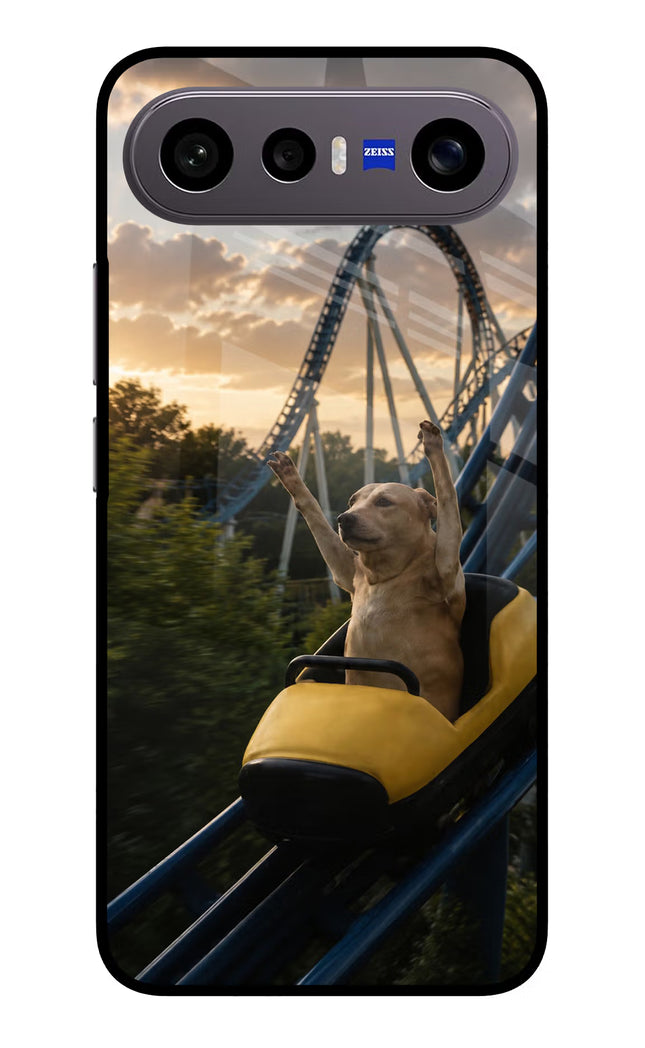 Rollercoaster Dog Vivo X300 FE 5G Metal Case Back Cover by Casekaro
