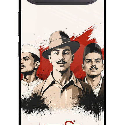 Bhagat Singh Trio Vivo X300 FE 5G Metal Case Back Cover by Casekaro