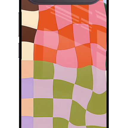 Wavy Grid Vivo X300 FE 5G Metal Case Back Cover by Casekaro