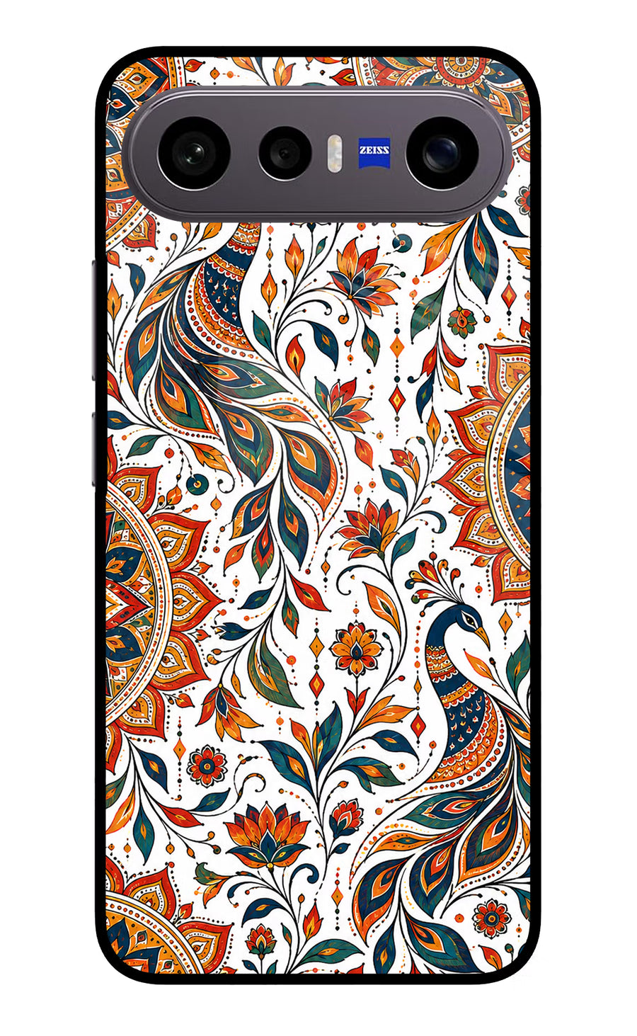 White Mayura Vivo X300 FE 5G Back Cover, Metal case