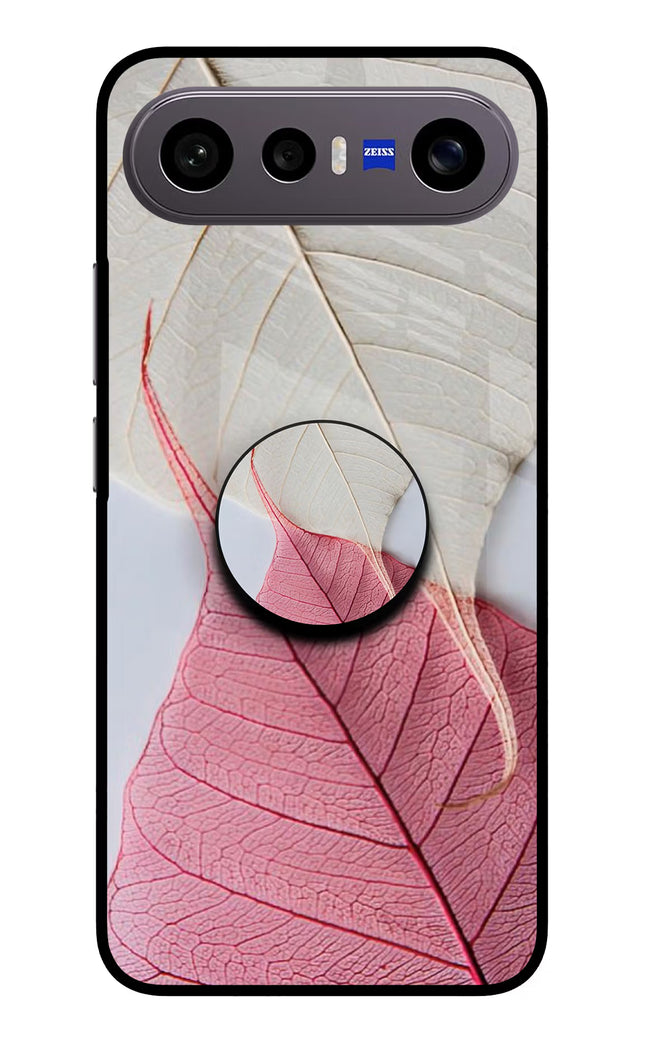 White Pink Leaf Vivo X300 FE 5G Pop Case by Casekaro