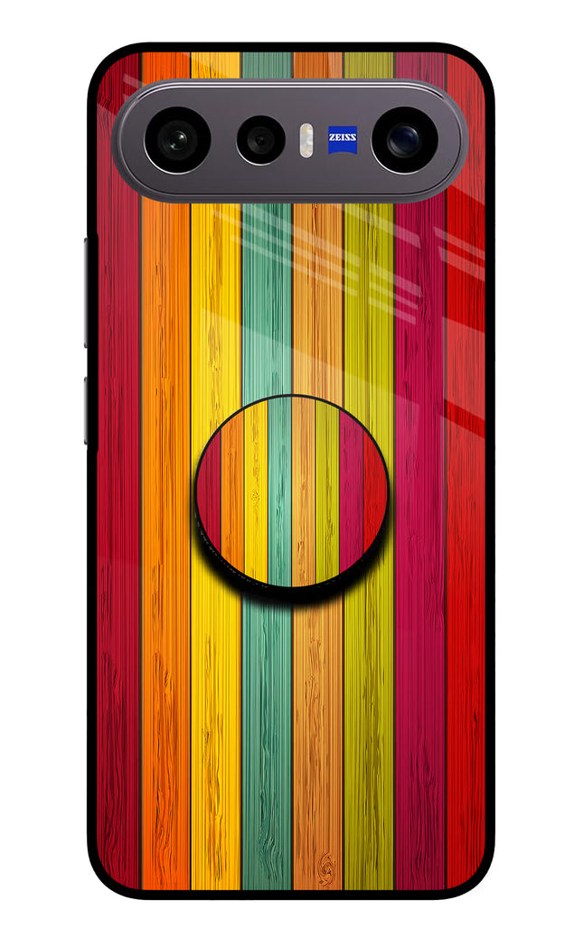 Multicolor Wooden Vivo X300 FE 5G Pop Case by Casekaro