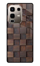 Wooden Cube Design Infinix Note 50s 5G Plus Metal Case Back Cover by Casekaro