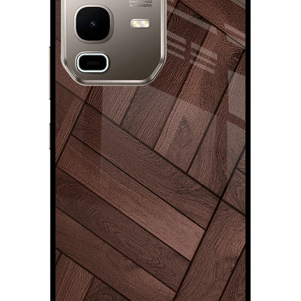Wooden Texture Design Infinix Note 50s 5G Plus Metal Case Back Cover by Casekaro