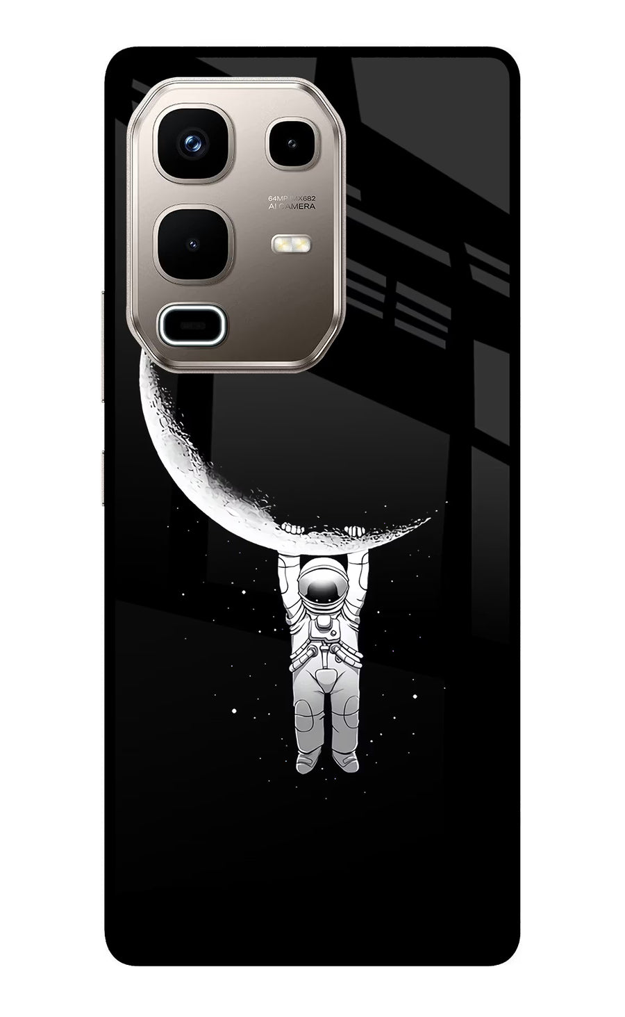 Moon Space Infinix Note 50s 5G Plus Back Cover, Metal case