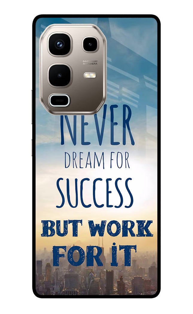 Never Dream For Success But Work For It Infinix Note 50s 5G Plus Metal Case Back Cover by Casekaro