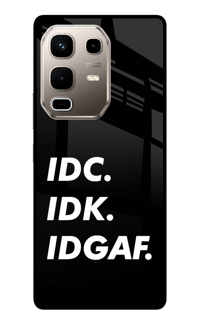 Idc Idk Idgaf Infinix Note 50s 5G Plus Metal Case Back Cover by Casekaro