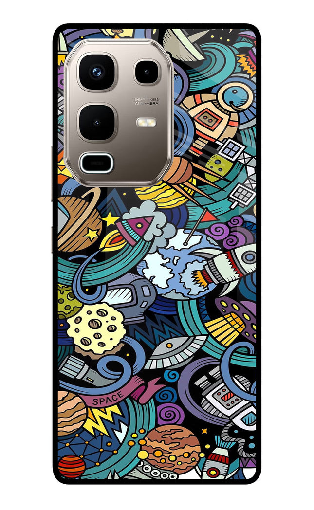 Space Abstract Infinix Note 50s 5G Plus Metal Case Back Cover by Casekaro