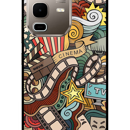 Cinema Abstract Infinix Note 50s 5G Plus Metal Case Back Cover by Casekaro
