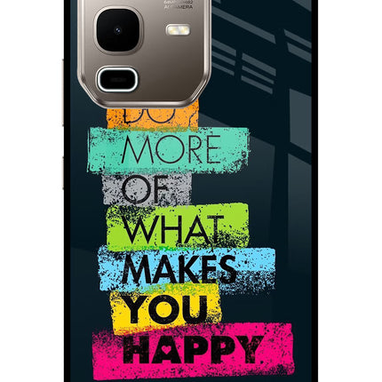 Do More Of What Makes You Happy Infinix Note 50s 5G Plus Metal Case Back Cover by Casekaro