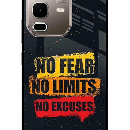No Fear No Limits No Excuse Infinix Note 50s 5G Plus Metal Case Back Cover by Casekaro