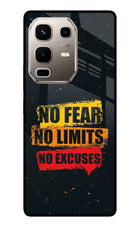 No Fear No Limits No Excuse Infinix Note 50s 5G Plus Metal Case Back Cover by Casekaro