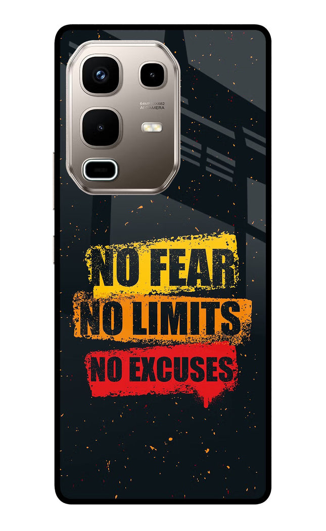 No Fear No Limits No Excuse Infinix Note 50s 5G Plus Metal Case Back Cover by Casekaro