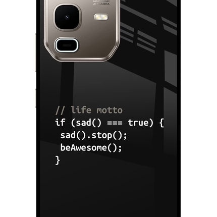 Life Motto Code Infinix Note 50s 5G Plus Metal Case Back Cover by Casekaro