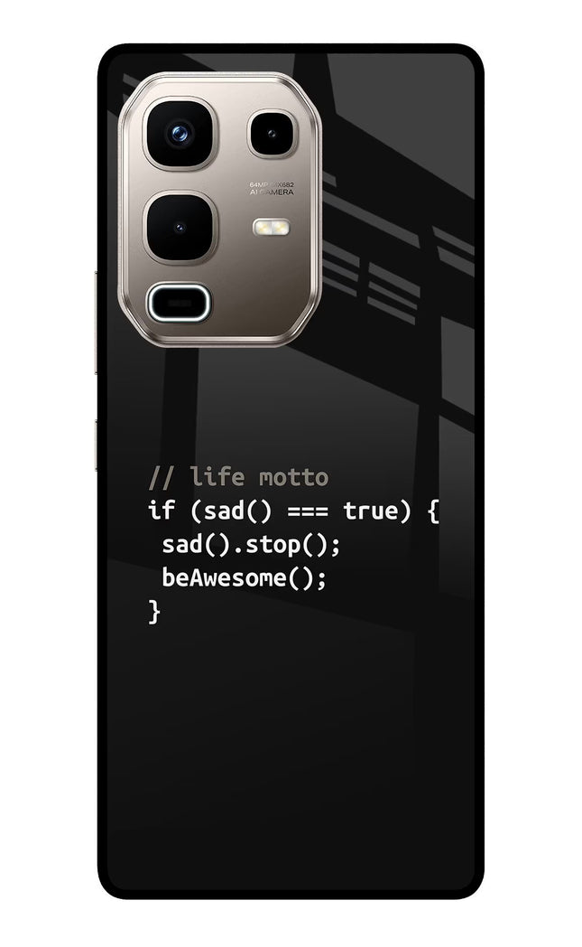 Life Motto Code Infinix Note 50s 5G Plus Metal Case Back Cover by Casekaro