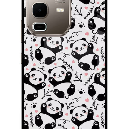 Cute Panda Infinix Note 50s 5G Plus Metal Case Back Cover by Casekaro