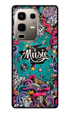 Music Graffiti Infinix Note 50s 5G Plus Metal Case Back Cover by Casekaro