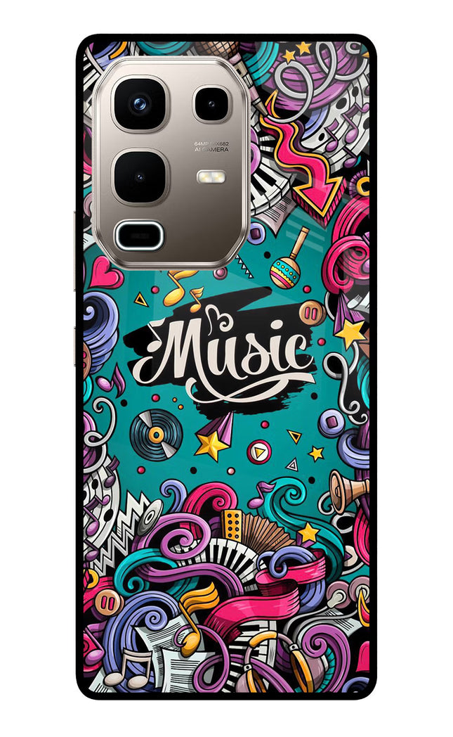 Music Graffiti Infinix Note 50s 5G Plus Metal Case Back Cover by Casekaro