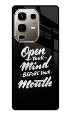 Open Your Mind Before Your Mouth Infinix Note 50s 5G Plus Metal Case Back Cover by Casekaro