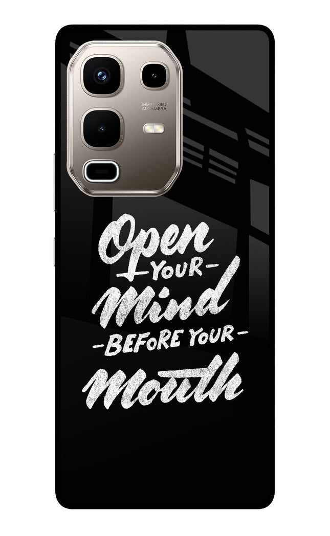 Open Your Mind Before Your Mouth Infinix Note 50s 5G Plus Metal Case Back Cover by Casekaro