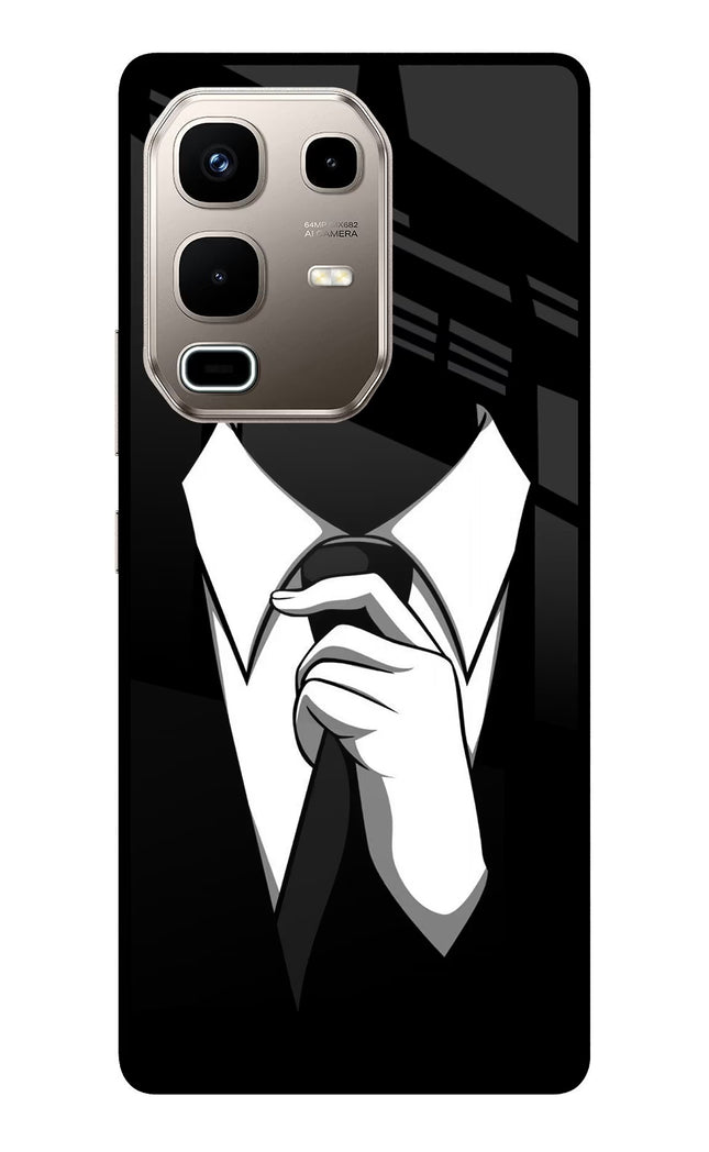 Black Tie Infinix Note 50s 5G Plus Metal Case Back Cover by Casekaro