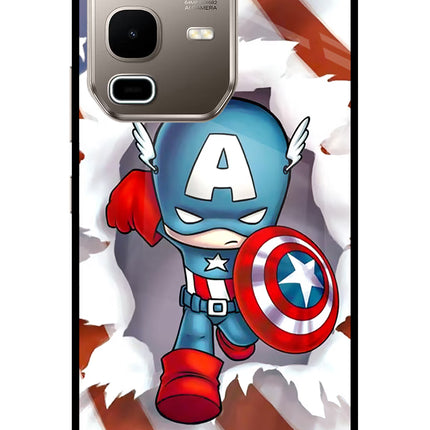 Captain America Infinix Note 50s 5G Plus Metal Case Back Cover by Casekaro
