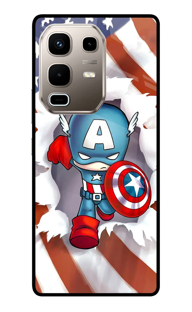 Captain America Infinix Note 50s 5G Plus Metal Case Back Cover by Casekaro