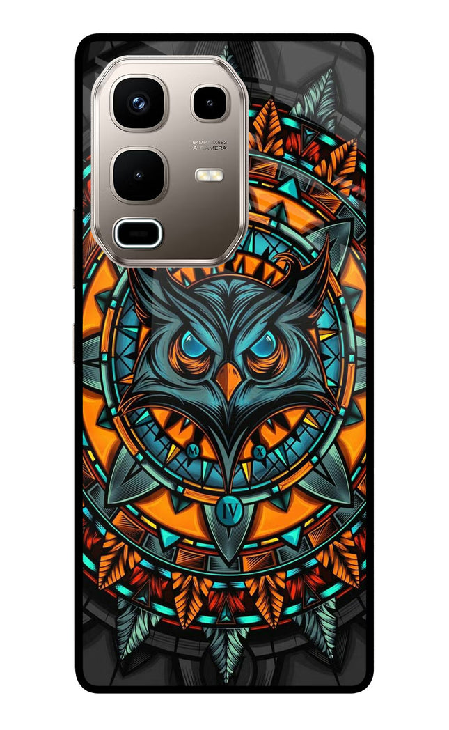 Angry Owl Art Infinix Note 50s 5G Plus Metal Case Back Cover by Casekaro