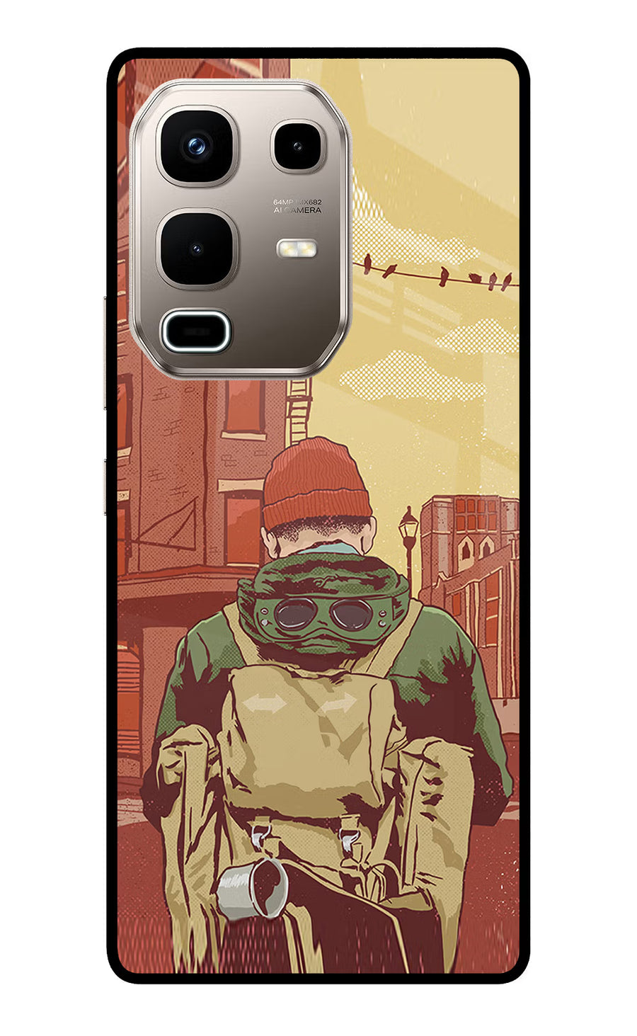 Adventurous Infinix Note 50s 5G Plus Back Cover, Metal case