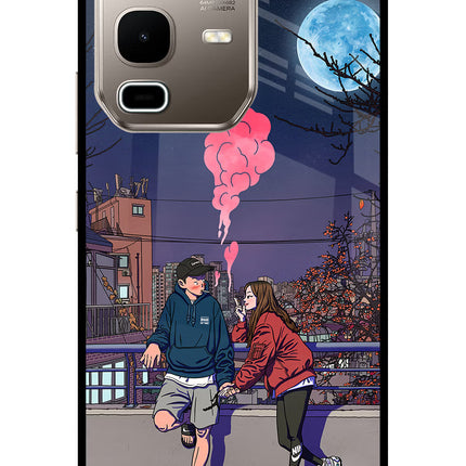 Chilling Couple Infinix Note 50s 5G Plus Metal Case Back Cover by Casekaro