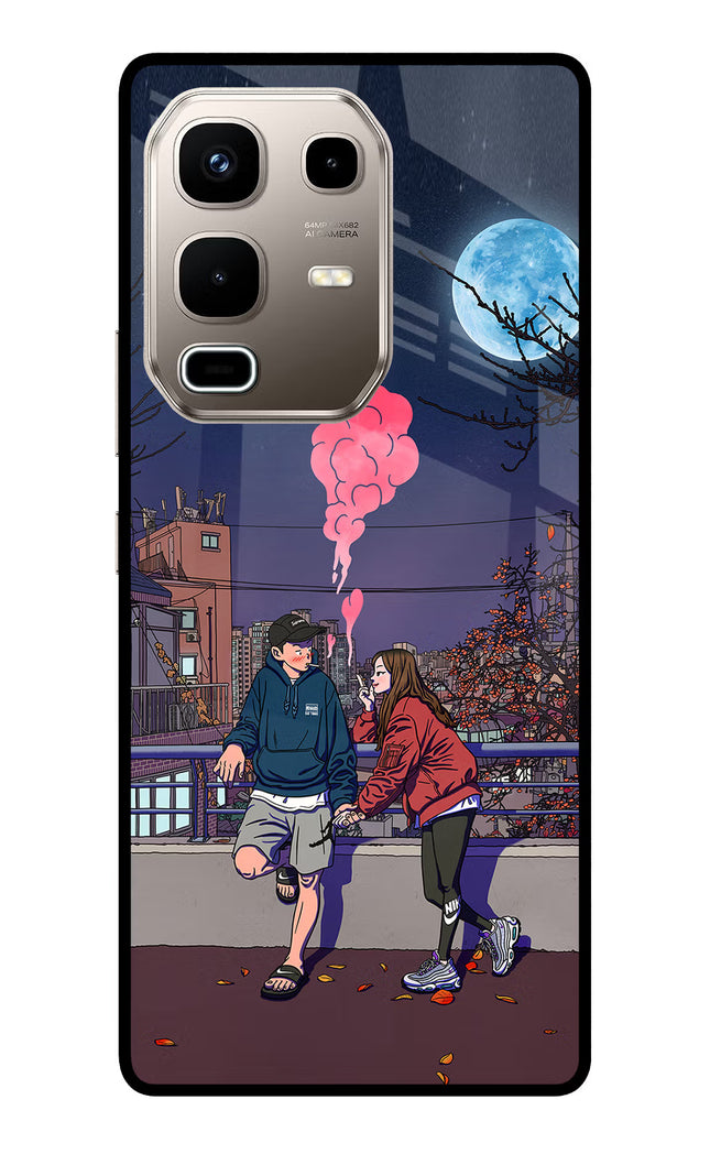 Chilling Couple Infinix Note 50s 5G Plus Metal Case Back Cover by Casekaro