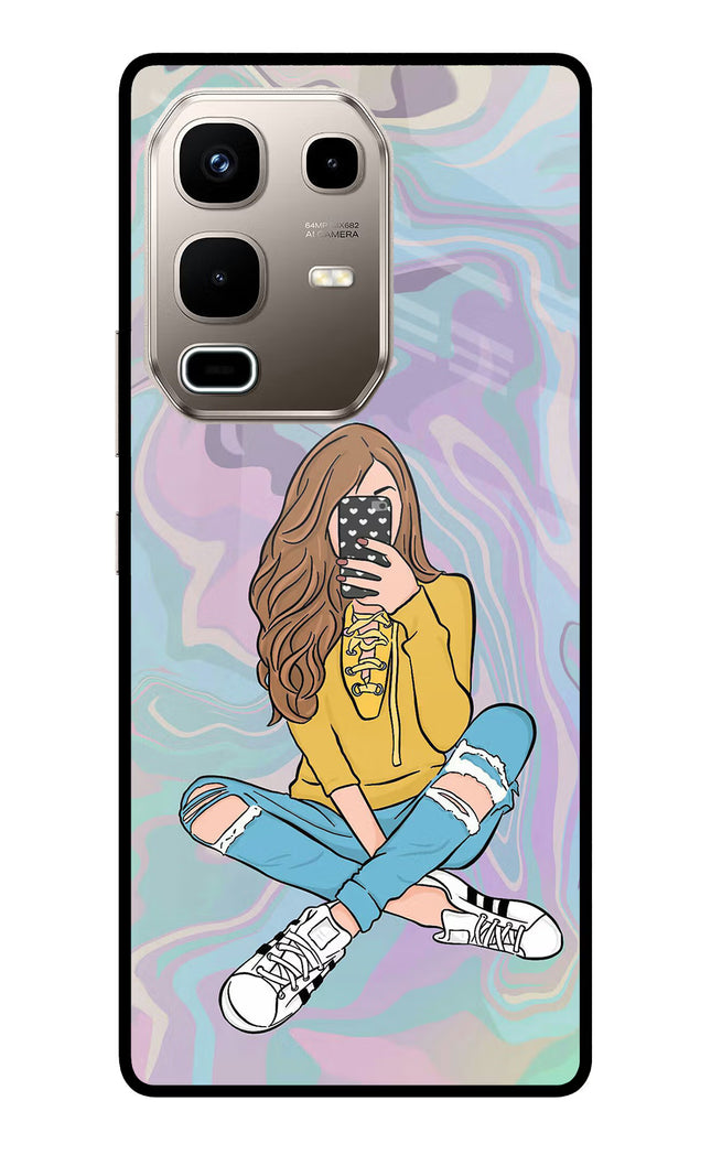 Selfie Girl Infinix Note 50s 5G Plus Metal Case Back Cover by Casekaro