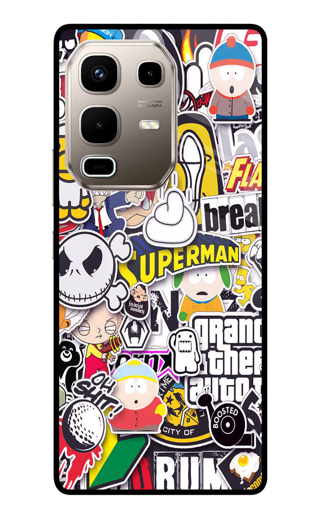 Sticker Bomb Infinix Note 50s 5G Plus Metal Case Back Cover by Casekaro