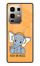High On Music Infinix Note 50s 5G Plus Metal Case Back Cover by Casekaro