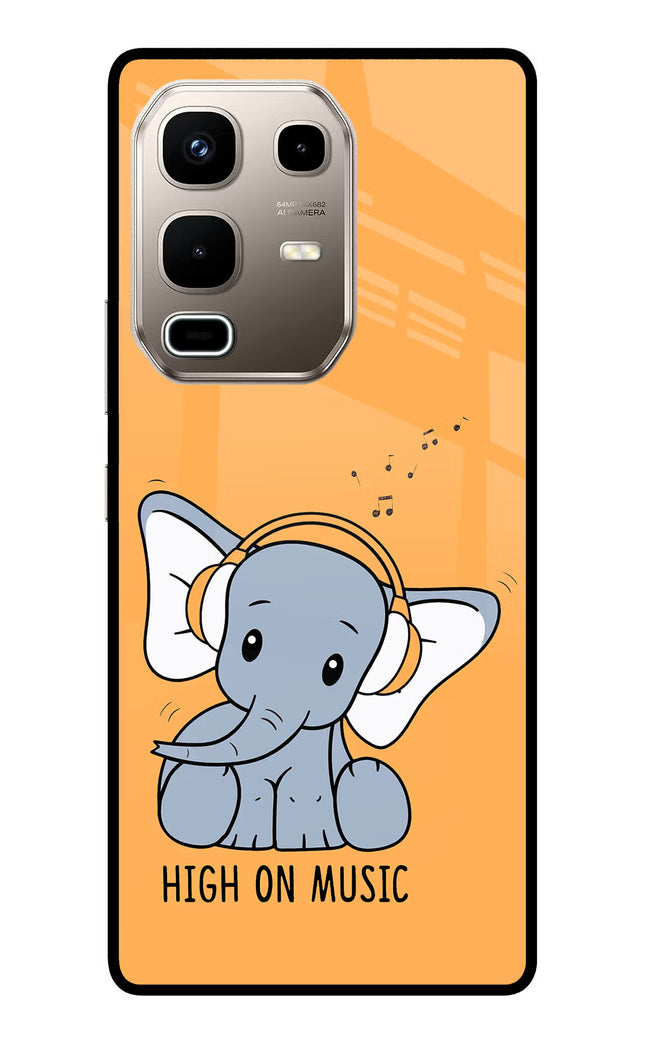 High On Music Infinix Note 50s 5G Plus Metal Case Back Cover by Casekaro