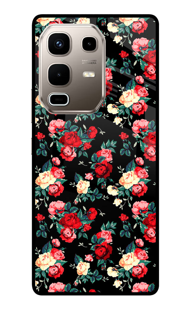 Rose Pattern Infinix Note 50s 5G Plus Metal Case Back Cover by Casekaro