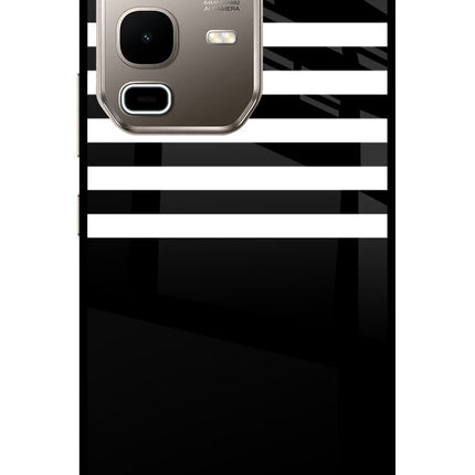Black and White Print Infinix Note 50s 5G Plus Metal Case Back Cover by Casekaro
