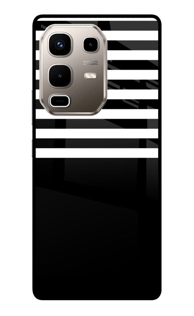 Black and White Print Infinix Note 50s 5G Plus Metal Case Back Cover by Casekaro